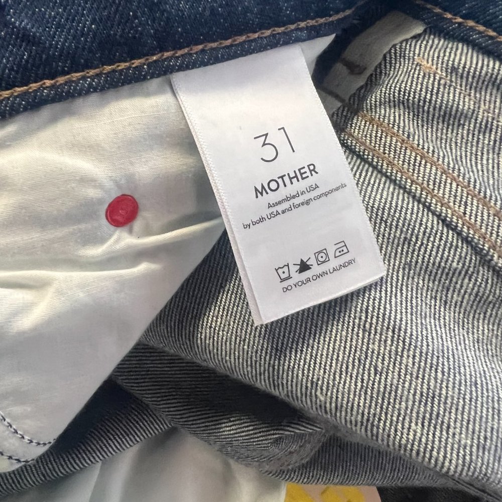 MOTHER SNACKS! The Funnel Sneak Jeans Size-31/Color: COLD BREW NWT - Picture 8 of 11